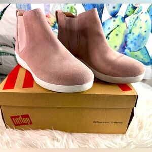 FITFLOP ANKEL SUEDE PINK SHOES SIZE 10